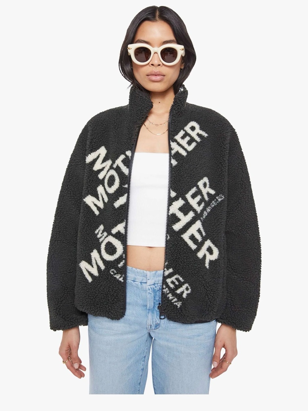 MOTHER The Reversible Heat Lamp Zip Up Jacket